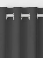 Laura Ashley Pale Charcoal Grey Middleton Velvet Made to Measure Curtains - Image 7 of 9