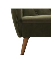 Novogratz Green Teresa Velvet Memory Foam Accent Chair - Image 5 of 6
