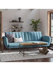 Novogratz Blue Brittany Linen Bed - Image 1 of 6
