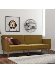 Novogratz Yellow Regal Linen Sofa Bed - Image 1 of 6