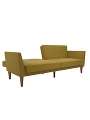 Novogratz Yellow Regal Linen Sofa Bed - Image 4 of 6