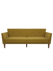 Novogratz Yellow Regal Linen Sofa Bed - Image 5 of 6