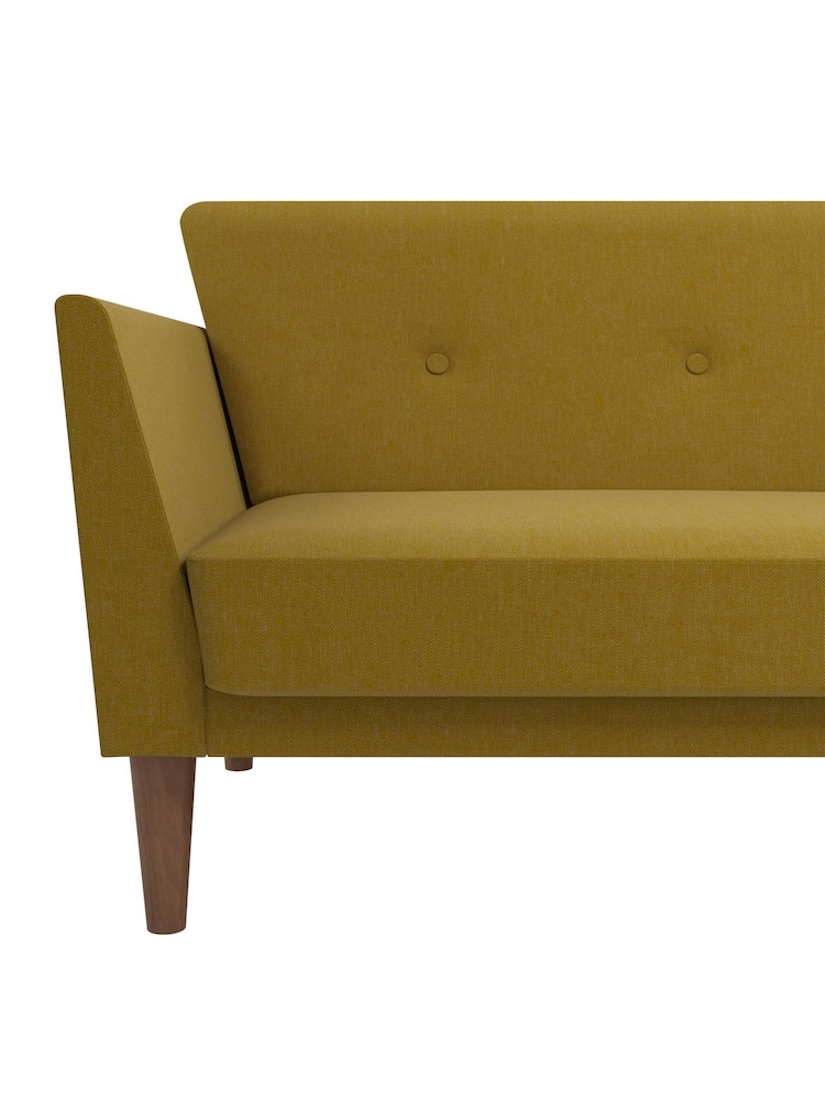 Novogratz Yellow Regal Linen Sofa Bed - Image 6 of 6