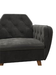 Novogratz Grey Teresa Velvet Memory Foam Accent Chair - Image 4 of 5