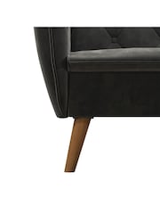Novogratz Grey Teresa Velvet Memory Foam Accent Chair - Image 5 of 5