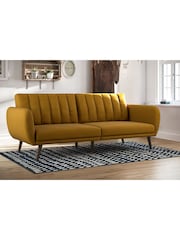 Novogratz Yellow Brittany Linen Sofa Bed - Image 1 of 6