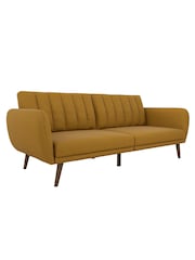 Novogratz Yellow Brittany Linen Sofa Bed - Image 4 of 6