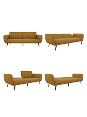 Novogratz Yellow Brittany Linen Sofa Bed - Image 5 of 6