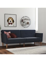 Novogratz Blue Regal Linen Sofa Bed - Image 1 of 6