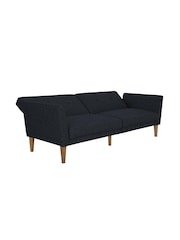 Novogratz Blue Regal Linen Sofa Bed - Image 3 of 6