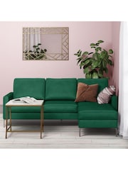 Novogratz Green Chapman Sectional Sofa - Image 1 of 5