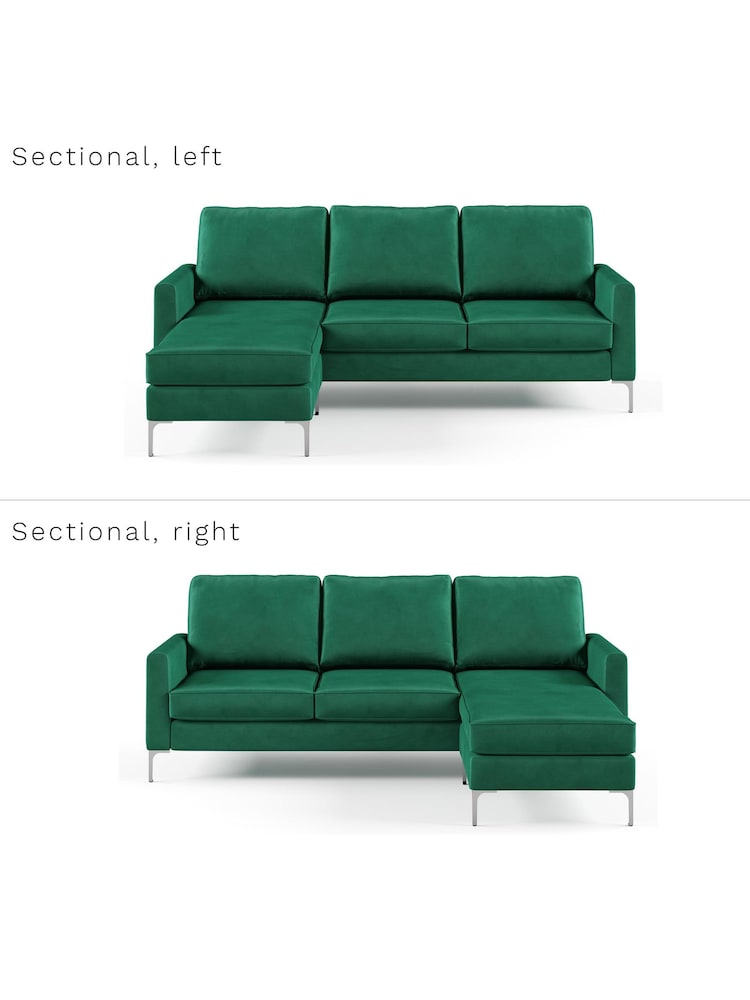 Novogratz Green Chapman Sectional Sofa - Image 5 of 5