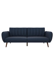 Novogratz Blue Brittany Linen Sofa Bed - Image 5 of 5