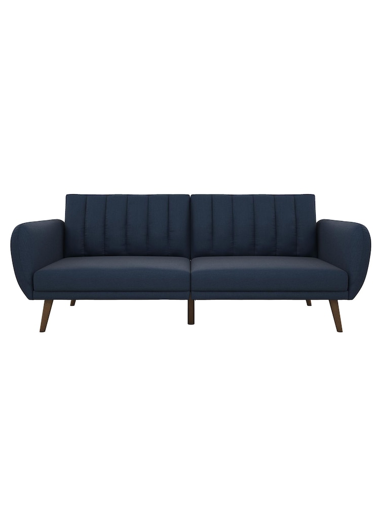 Novogratz Blue Brittany Linen Sofa Bed - Image 5 of 5