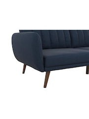 Novogratz Blue Brittany Linen Sofa Bed - Image 6 of 6
