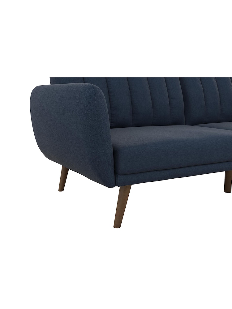 Novogratz Blue Brittany Linen Sofa Bed - Image 6 of 6