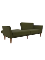 Novogratz Green Regal Linen Sofa Bed - Image 5 of 6