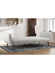 Novogratz Grey Brittany Linen Sofa Bed - Image 3 of 6