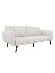 Novogratz Grey Brittany Linen Sofa Bed - Image 4 of 6