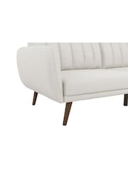 Novogratz Grey Brittany Linen Sofa Bed - Image 6 of 6