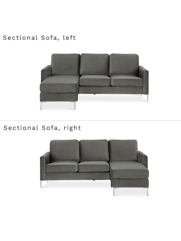 Novogratz Grey Chapman Sectional Sofa - Image 6 of 6