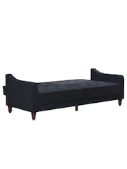 Novogratz Blue Vintage Tufted Futon - Image 4 of 6