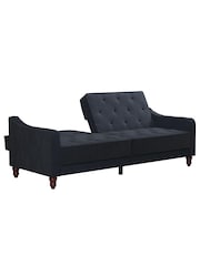 Novogratz Blue Vintage Tufted Futon - Image 5 of 6