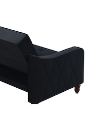 Novogratz Blue Vintage Tufted Futon - Image 6 of 6