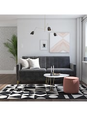 Novogratz Grey Skylar Velvet Sofa Bed - Image 2 of 6