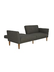 Novogratz Grey Regal Linen Sofa Bed - Image 1 of 3
