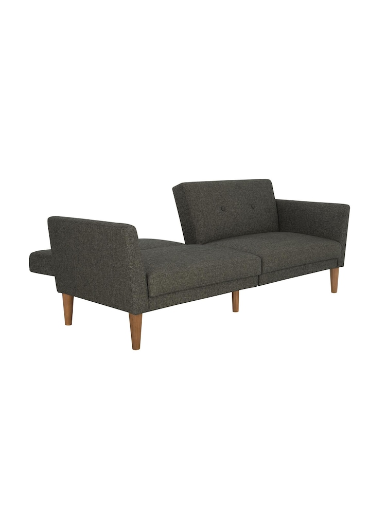 Novogratz Grey Regal Linen Sofa Bed - Image 1 of 3