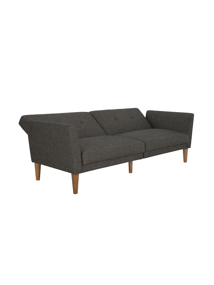 Novogratz Grey Regal Linen Sofa Bed - Image 2 of 3