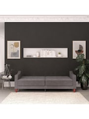 Novogratz Grey Vintage Tufted Futon - Image 2 of 6