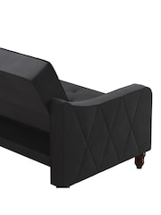 Novogratz Grey Vintage Tufted Futon - Image 5 of 6