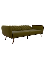 Novogratz Green Brittany Linen Sofa Bed - Image 4 of 6