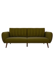 Novogratz Green Brittany Linen Sofa Bed - Image 5 of 6