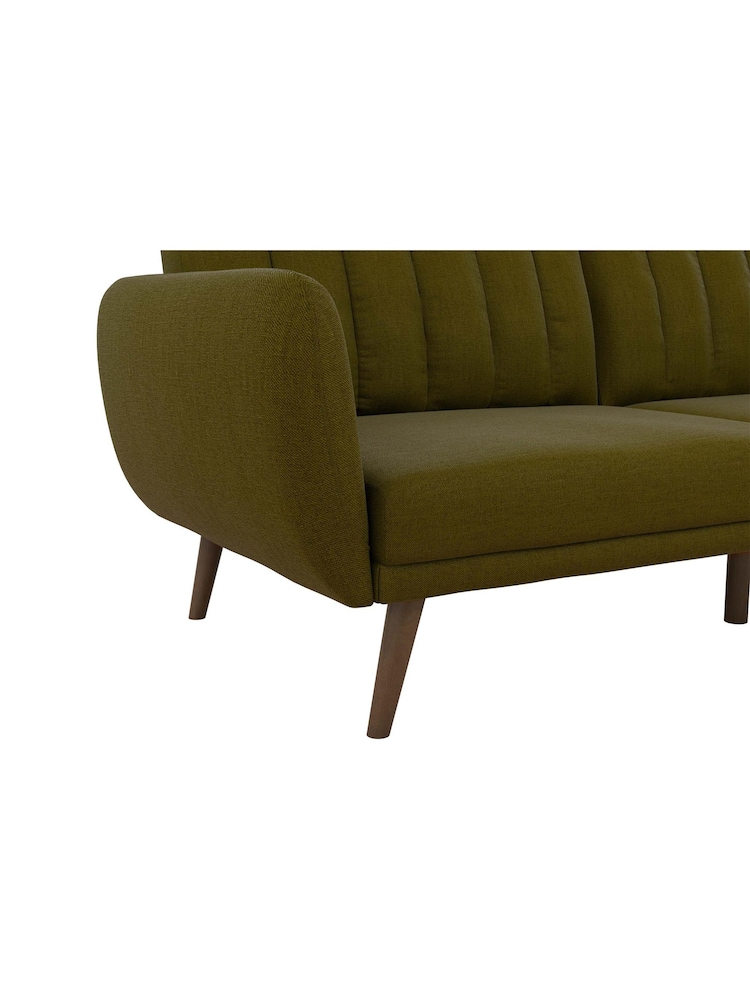 Novogratz Green Brittany Linen Sofa Bed - Image 6 of 6