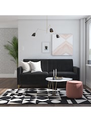 Novogratz Black Skylar Velvet Sofa Bed - Image 2 of 6