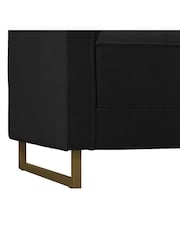Novogratz Black Skylar Velvet Sofa Bed - Image 6 of 6