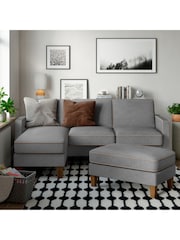Novogratz Grey Bowen Ottoman Storage - Image 1 of 4