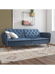 Novogratz Blue Tallulah Memory Foam Futon - Image 1 of 6