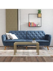 Novogratz Blue Tallulah Memory Foam Futon - Image 2 of 6