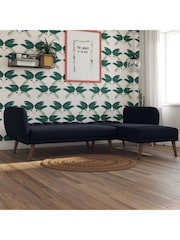 Novogratz Blue Linen Sofa Bed - Image 10 of 11