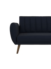 Novogratz Blue Linen Sofa Bed - Image 4 of 6