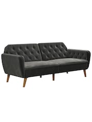 Novogratz Grey Tallulah Memory Foam Futon - Image 3 of 6