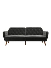 Novogratz Grey Tallulah Memory Foam Futon - Image 4 of 6