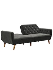 Novogratz Grey Tallulah Memory Foam Futon - Image 5 of 6