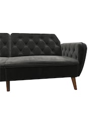 Novogratz Grey Tallulah Memory Foam Futon - Image 6 of 6