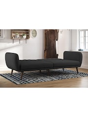 Novogratz Grey Brittany Linen Sofa Bed - Image 2 of 5