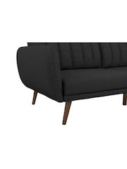 Novogratz Grey Brittany Linen Sofa Bed - Image 5 of 5